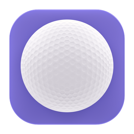 Golf Ball App  3D Icon