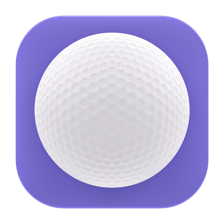 Golf Ball App  3D Icon