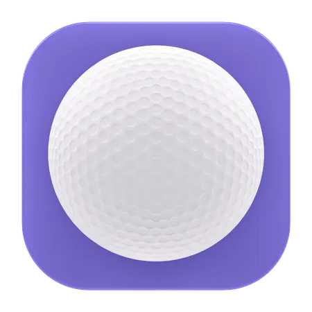 Golf Ball App  3D Icon