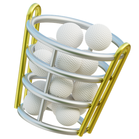 Golf Ball Basket  3D Icon