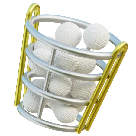 Golf Ball Basket  3D Icon