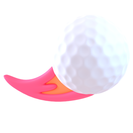 Golf Ball Fire  3D Icon