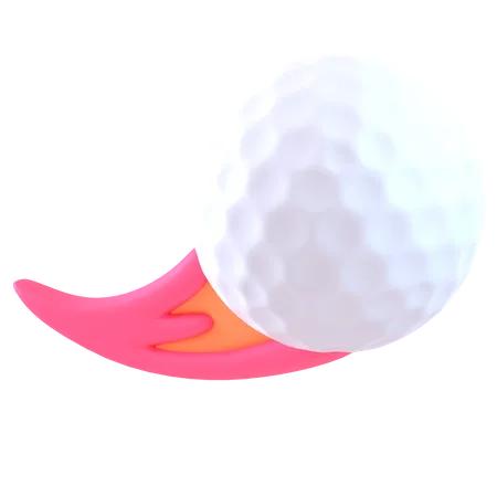 Golf Ball Fire  3D Icon
