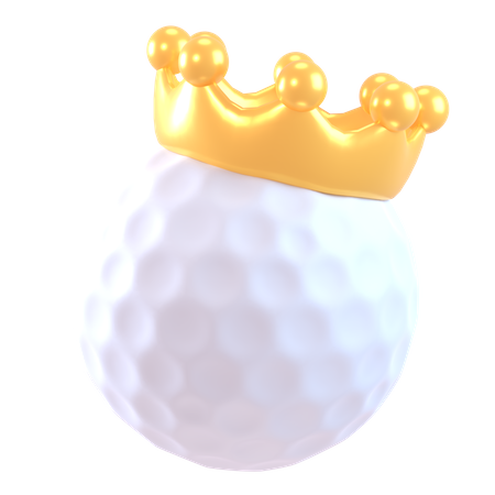 Golf Ball King  3D Icon