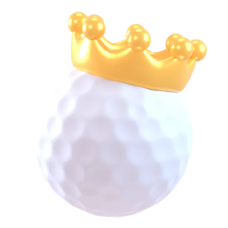 Golf Ball King  3D Icon