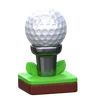 Golf Ball on Stand