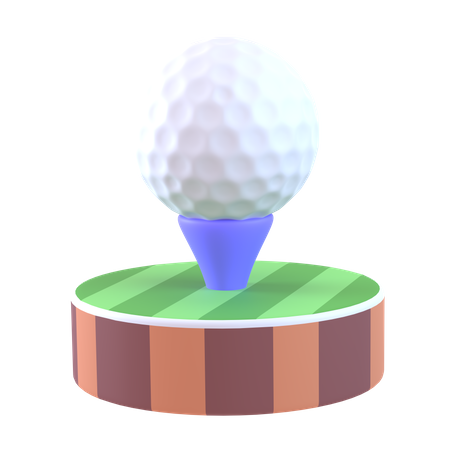 Golf Ball Pin  3D Icon