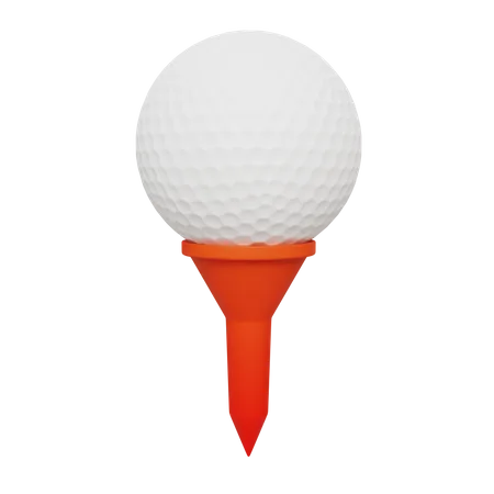 Golf Ball Pin 3 D Illustration 3D Icon