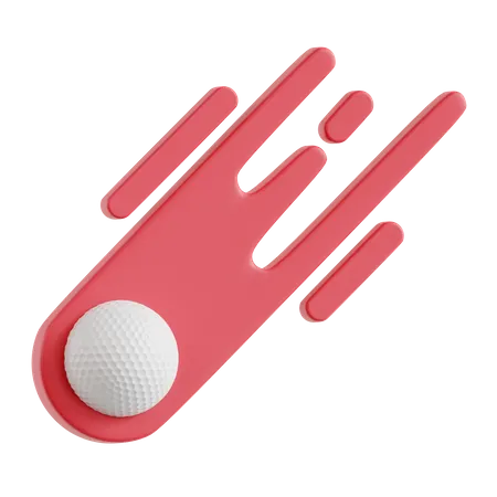 Golf Ball Shot  3D Icon