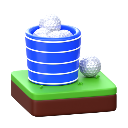 Golf Ball Storage  3D Icon