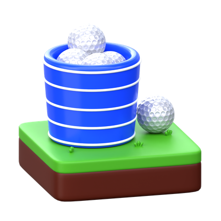 Golf Ball Storage  3D Icon