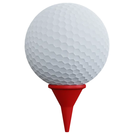 Golf Ball With Pin  3D Icon