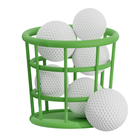 Canasta de golf  3D Icon