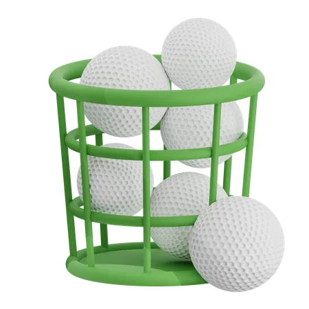 Canasta de golf  3D Icon