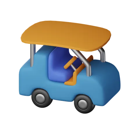 Golf Car  3D Icon