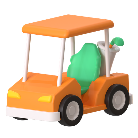 Golf Car  3D Icon