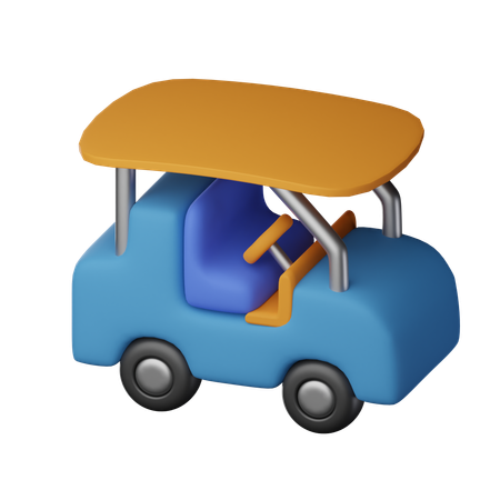 Golf Car  3D Icon