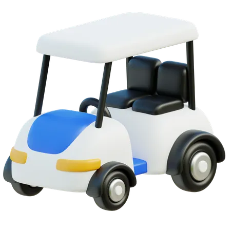 3 D Golf Cart Icon 3D Icon