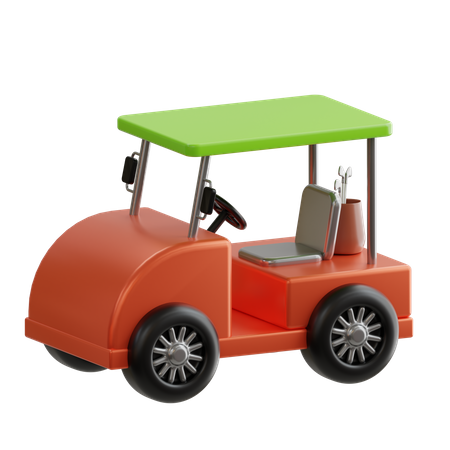 Golf Cart 3D Icon
