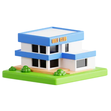 Golf Clubhouse  3D Icon