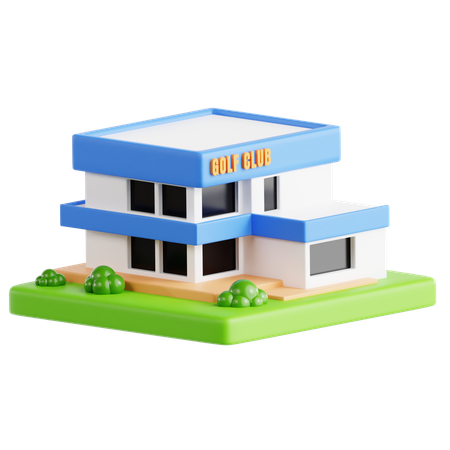 Golf Clubhouse  3D Icon