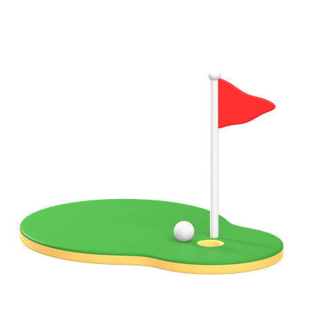 Golf Course  3D Icon