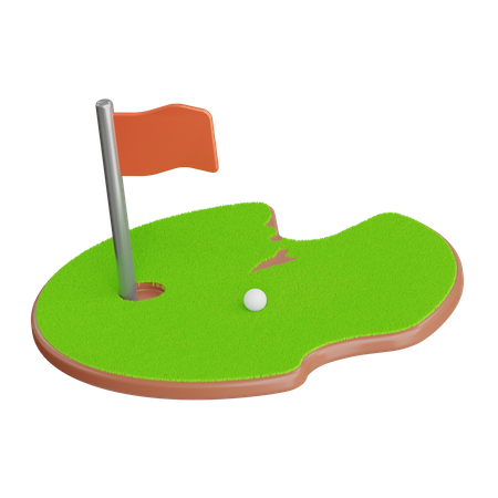 Golf Course  3D Icon