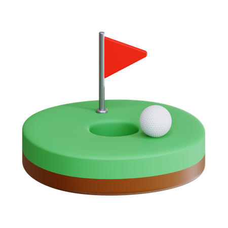 Golf Course  3D Icon