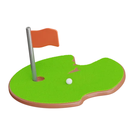 Golf Course  3D Icon