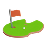golf course emoji 3d