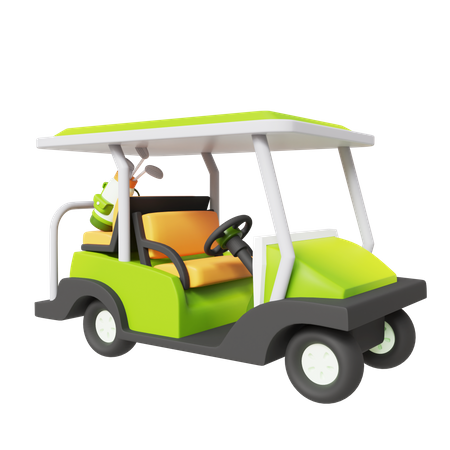 Golffahrzeug  3D Icon