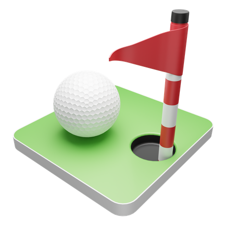 Golf field  3D Icon