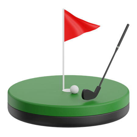 Golf Field  3D Icon