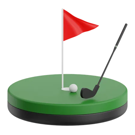 Golf Field  3D Icon