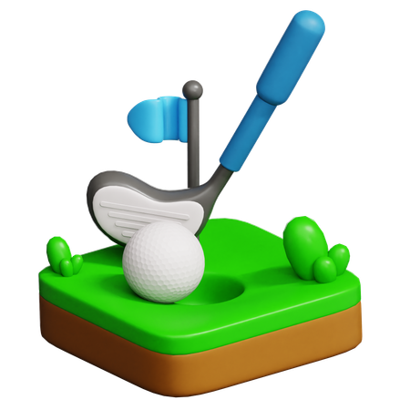 Golf Field  3D Icon