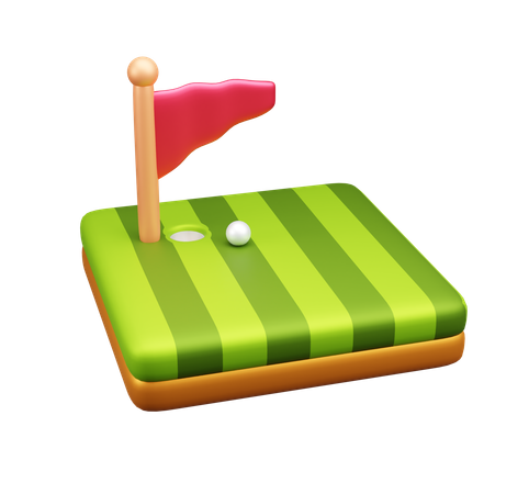Golf Field  3D Icon