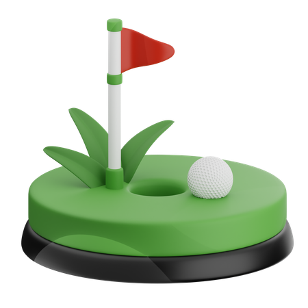 Golf Flag  3D Icon
