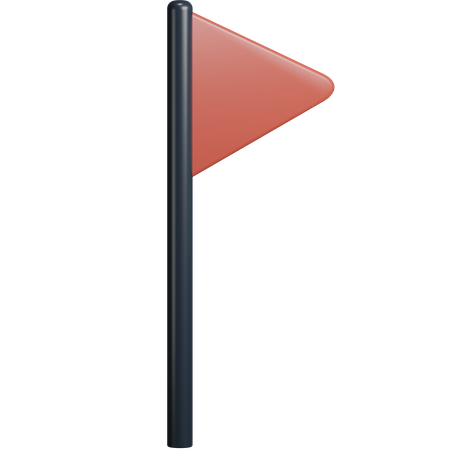 Golf Flag Hole  3D Icon