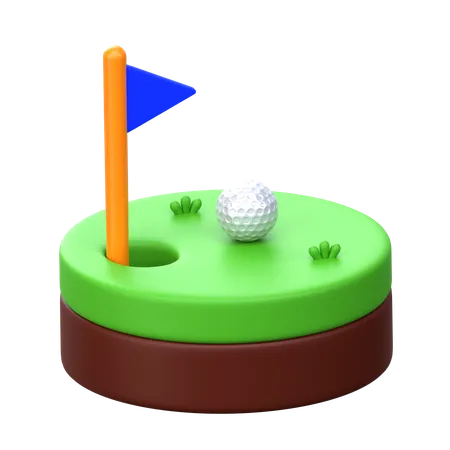 Golf Ground  3D Icon