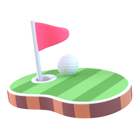 Golf Ground  3D Icon