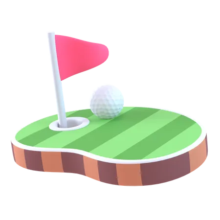 Golf Ground  3D Icon