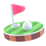 3d golf ground logo