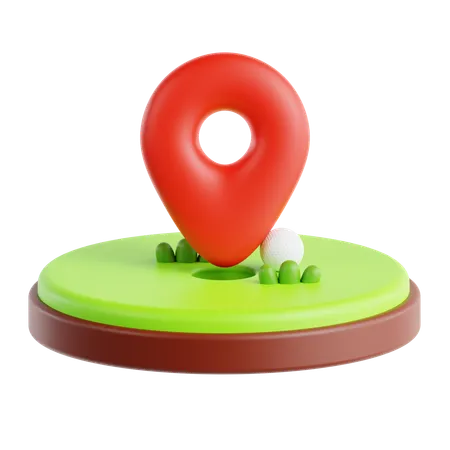 Golf Hole  3D Icon