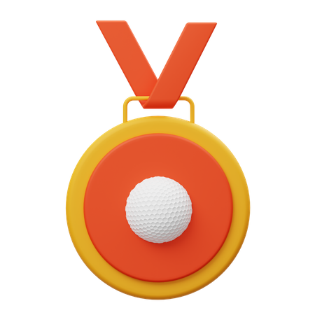 Golf Medal  3D Illustration