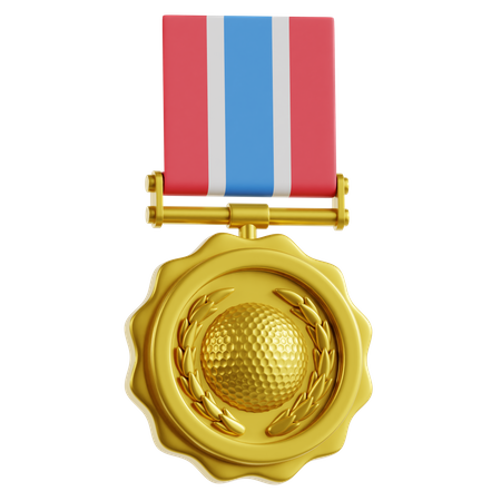 Golf Medal  3D Icon