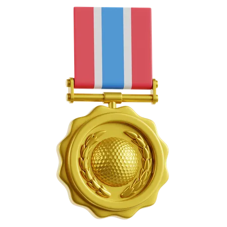 Golf Medal  3D Icon