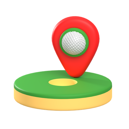 Golf Pin  3D Icon