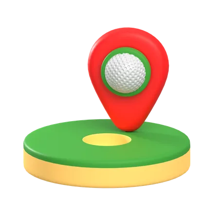 Golf Pin  3D Icon
