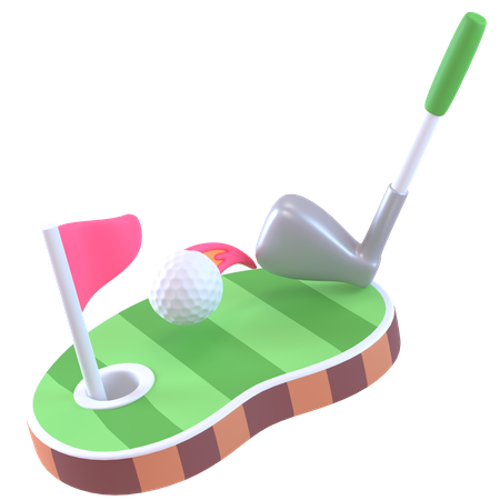 Juego de golf  3D Icon