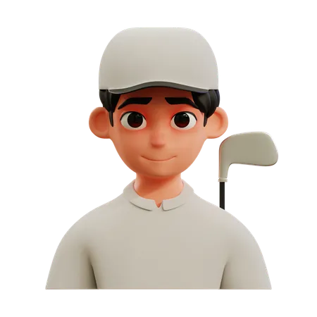 Golf Player  3D Icon